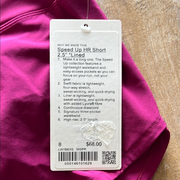 lululemon athletica Women's Pink Shorts - Picture 3 of 7